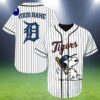 Snoopy Detroit Tigers Baseball Jersey 2 2