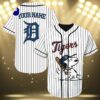 Snoopy Detroit Tigers Baseball Jersey 3 3