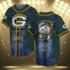 Snoopy Green Bay Packers Baseball Jersey 3 3