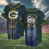 Snoopy Green Bay Packers Baseball Jersey 4 4