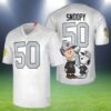 Snoopy Raiders Super Bowl Jersey NFL 2 2