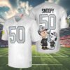 Snoopy Raiders Super Bowl Jersey NFL 4 4