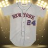 1972 Willie Mays 24 New York Mets Game Worn Road Jersey 3 3