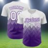 2024 Cheap Custom White Purple Royal 3D Jersey 2 2