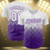 2024 Cheap Custom White Purple Royal 3D Jersey 3 3