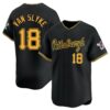 Andy Van Slyke Pittsburgh Pirates Jersey Black 1 1