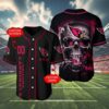 Arizona Cardinals Black Jersey Baseball with Skull 4 4