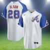 Atlanta Braves Nike Official Replica City Connect Jersey Mens Olson 28 2 2