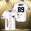 Atlanta Falcons Taylor Swift Baseball Jersey White Number 3 3