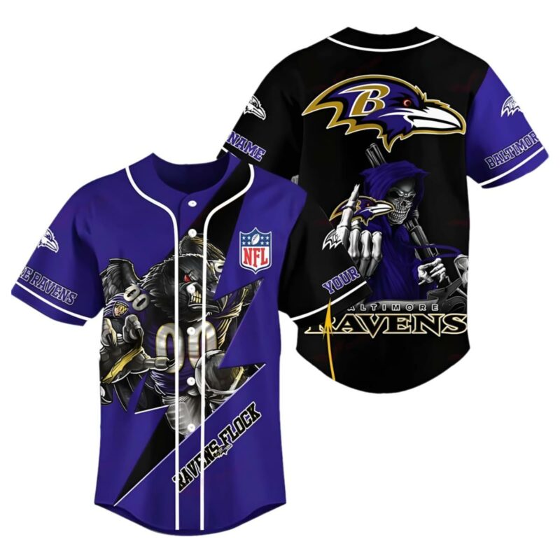 Baltimore Ravens Jersey Baseball For Sale 1 1