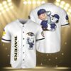 Baltimore Ravens Snoopy Baseball Jersey 3 3