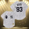 Bape x Mitchell And Ness Yankees Jersey White Baseball 3 3