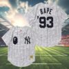 Bape x Mitchell And Ness Yankees Jersey White Baseball 4 4