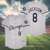 Bo Jackson Baseball Jersey White Sox 4 4