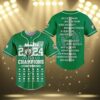 Boston Celtics City Skyline 2024 NBA Finals Champions Personalized Baseball Jersey 3 3