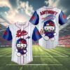 Buffalo Bills Hello Kitty Baseball Jersey NFL Custom 4 4