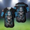 Carolina Panthers Baseball Jersey Youth With Skull 2 2