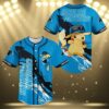 Carolina Panthers Pikachu Baseball Jersey 3 3