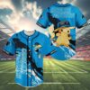 Carolina Panthers Pikachu Baseball Jersey 4 4