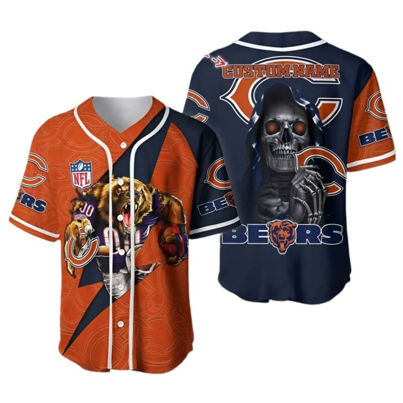 Chicago Bears Baseball Jersey Personalized 1 1