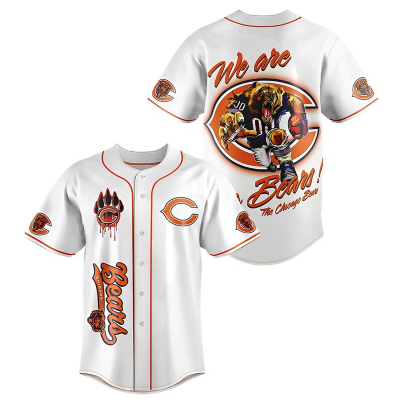 Chicago Bears Baseball Jersey We Are Da Bear 1 1