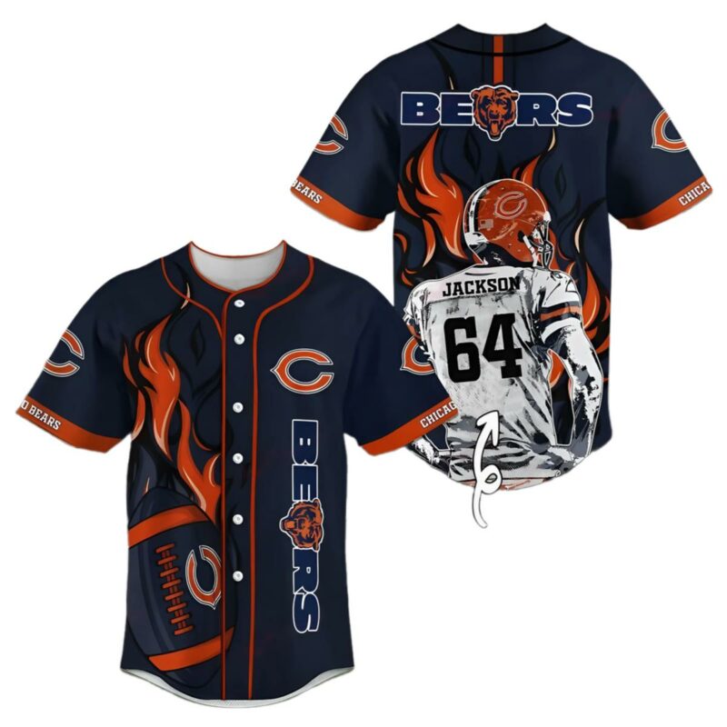 Chicago Bears Personalized Baseball Jersey 1 1