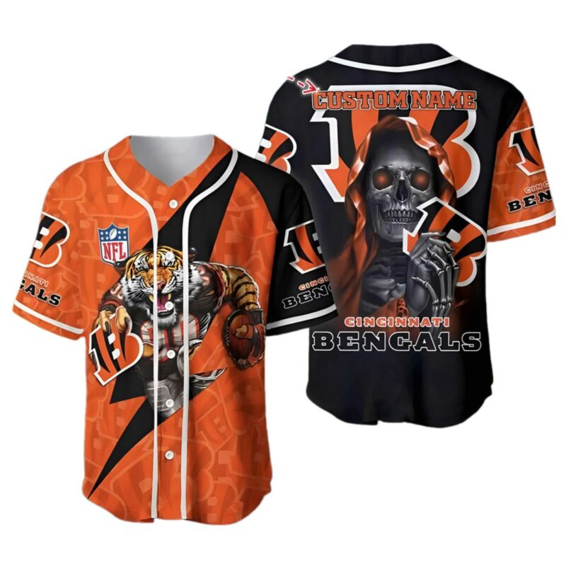 Cincinnati Bengals Personalized Baseball Jerseys 1 1