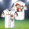 Cincinnati Bengals Snoopy White Baseball Jerseys 2 2