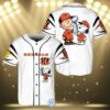 Cincinnati Bengals Snoopy White Baseball Jerseys 3 3