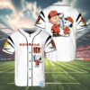 Cincinnati Bengals Snoopy White Baseball Jerseys 4 4