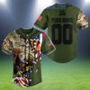 Cincinnati Bengals Veteran Proud Of America Personalized Baseball Jersey 2 2