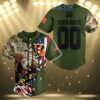 Cincinnati Bengals Veteran Proud Of America Personalized Baseball Jersey 3 3