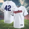 Cleveland Guardians Jersey White Authentic Jackie Robinson 4 4