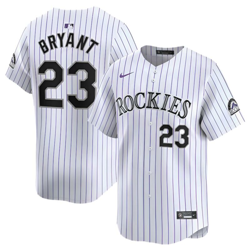 Colorado Rockies Bryant Jersey White 1 1