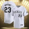 Colorado Rockies Bryant Jersey White 3 3