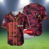 Custom Arizona Cardinals Red Jersey Baseball 2 2