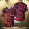 Custom Arizona Cardinals Red Jersey Baseball 3 3