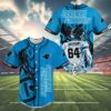 Custom Carolina Panthers Baseball Jersey Cheap 4 4