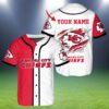 Custom Kansas City Chiefs Baseball Button Down Jersey 2 2