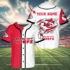 Custom Kansas City Chiefs Baseball Button Down Jersey 4 4