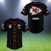 Custom Kansas City Chiefs Baseball Jersey Blackout 2 2