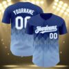 Custom Kansas City Royal Blue Baseball Jersey 3 3