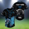 Custom Name Carolina Panthers NFL Baseball Jersey 2 2