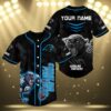 Custom Name Carolina Panthers NFL Baseball Jersey 3 3