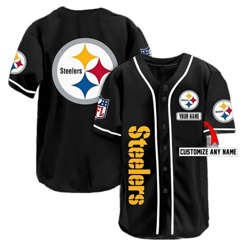 Custom Pittsburgh Steelers Youth Football Jerseys Baseball 1 1