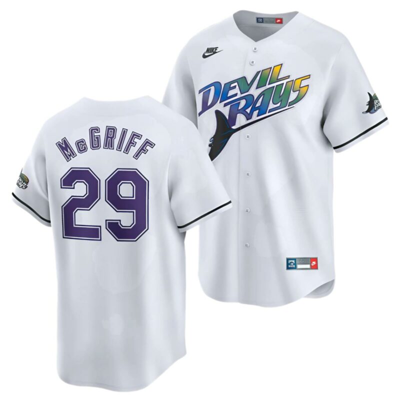 Fred Mcgriff Devil Rays Jersey MLB 1 1