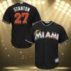 Giancarlo Stanton Florida Marlins Jersey Black 3 3