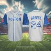 Greek Celebration Red Sox 2024 Giveaways Jersey 4 4