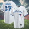 Green Blue Jays Jersey Baseball White 4 4