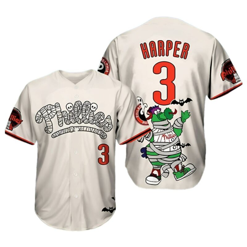 Harper Phillies Halloween Jersey Baseball 1 1